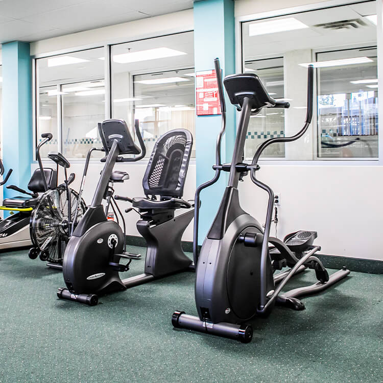 Our retirement community has exercise rooms