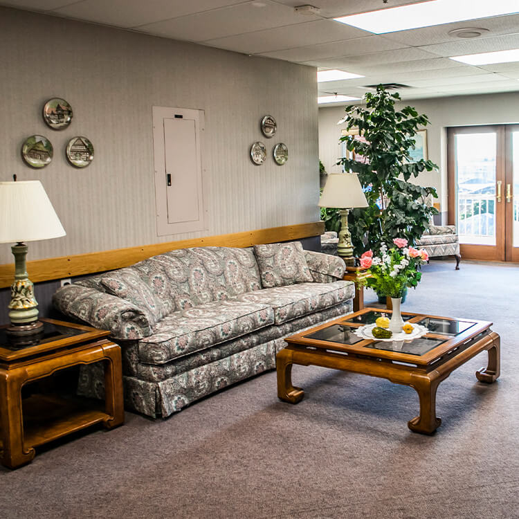 Our retirement community has many sitting rooms