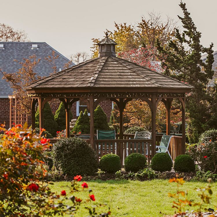 The gazebo in our retirement community