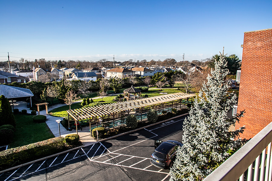 A view from a balcony in our Long Island retirement community
