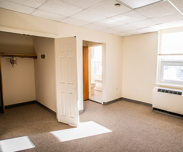 A spacious room in our senior living home
