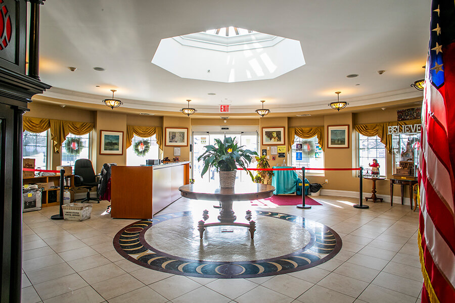 The entranceway of our senior living home