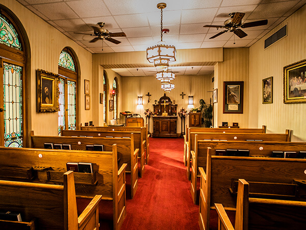 The chapel in our senior independent living home