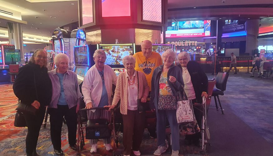 seniors on a trip to a casino