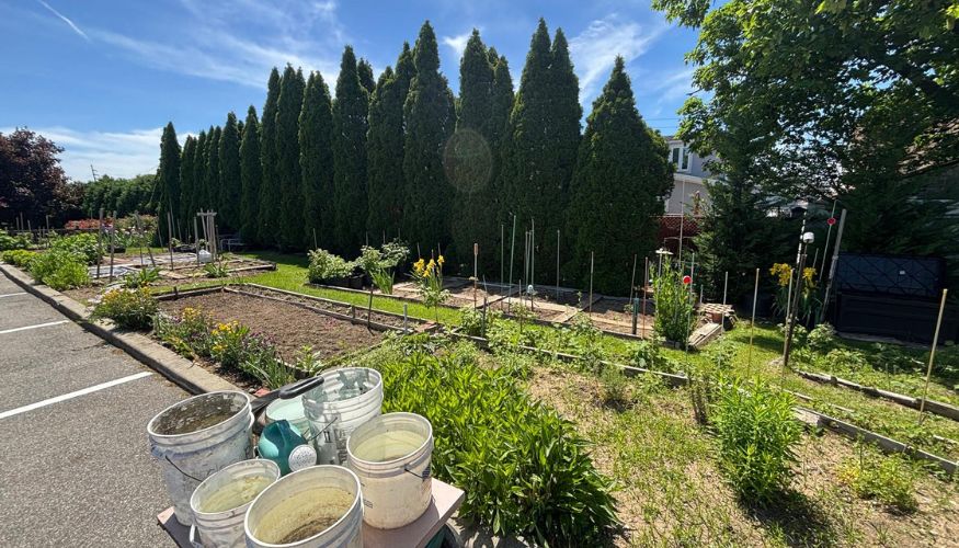 gardening area on beautiful grounds