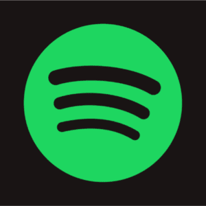 Image of the Spotify app logo 
